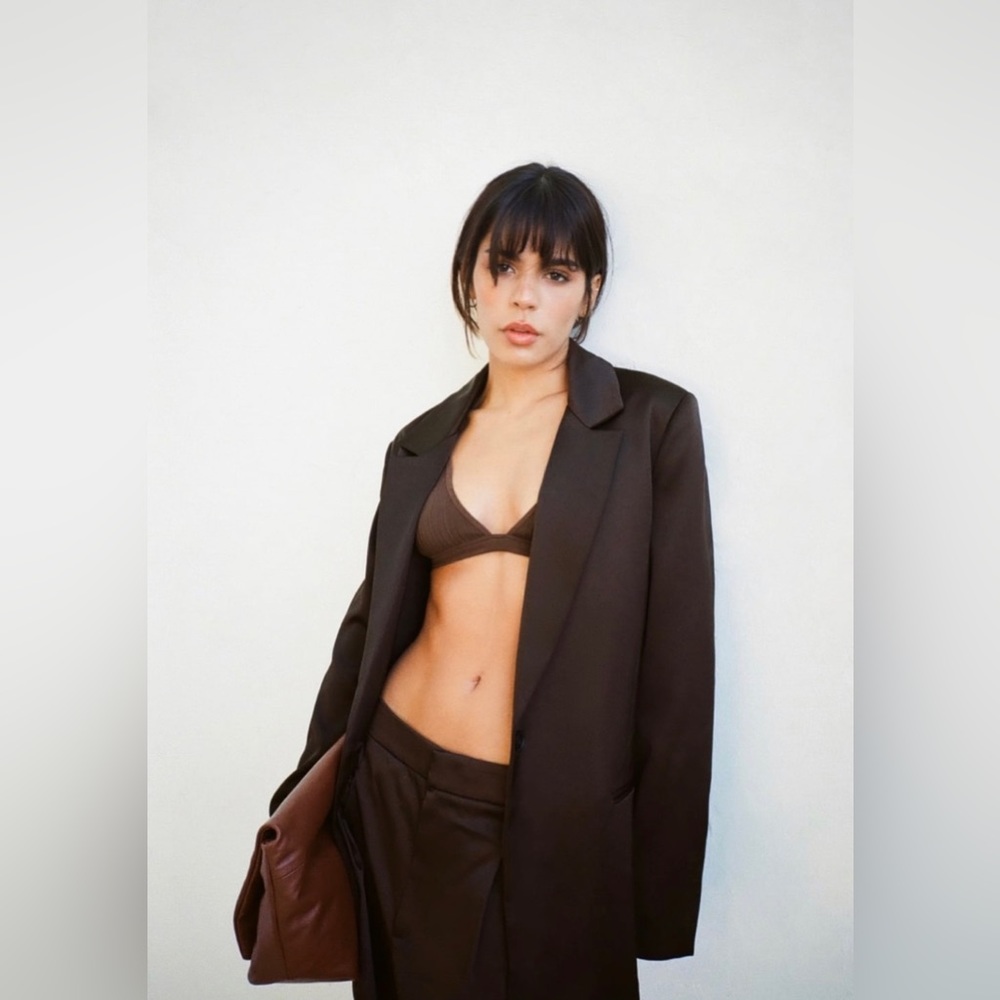 ZARA Satin Effect Blazer